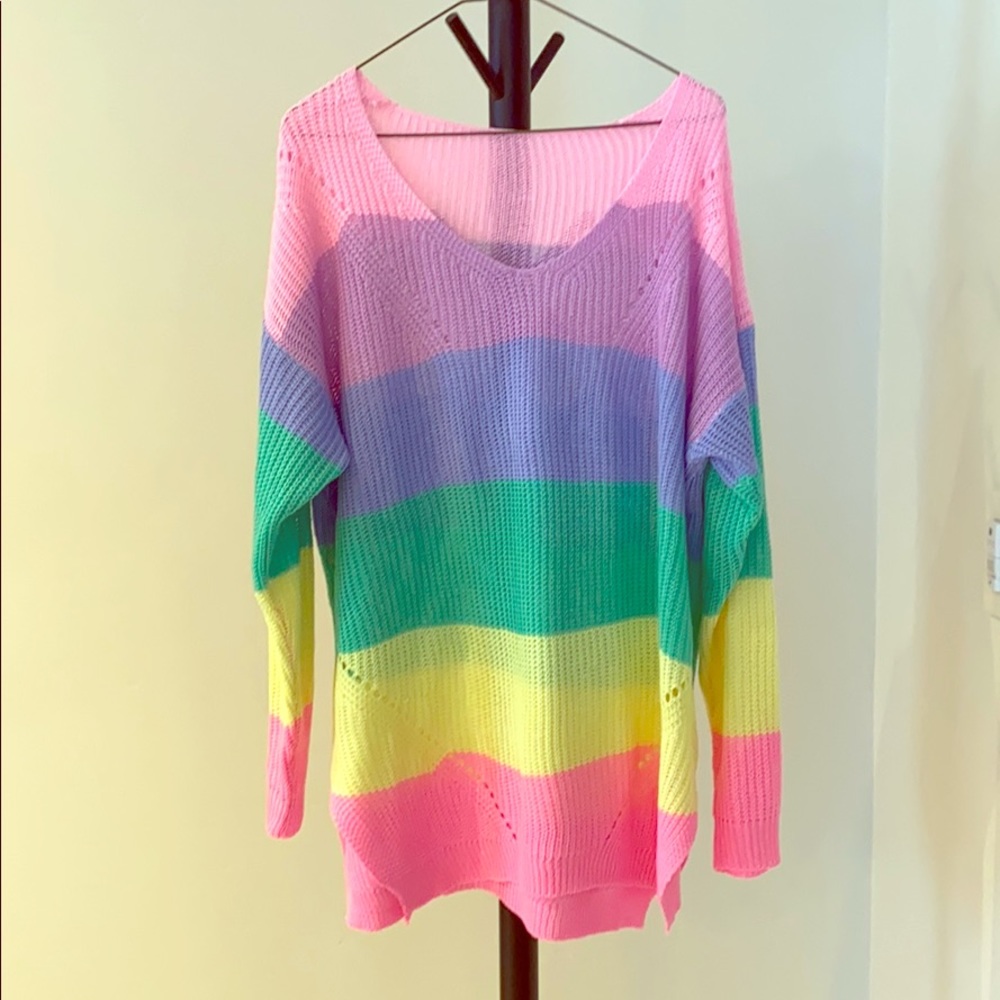 Pastel Rainbow Sweater